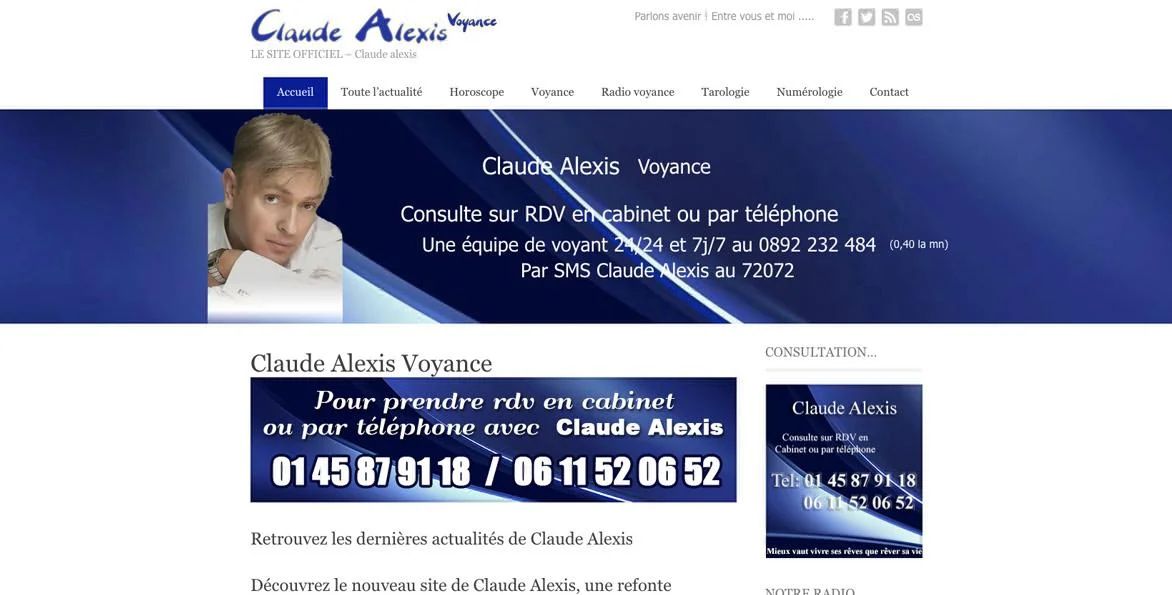 Site web Claude Alexis